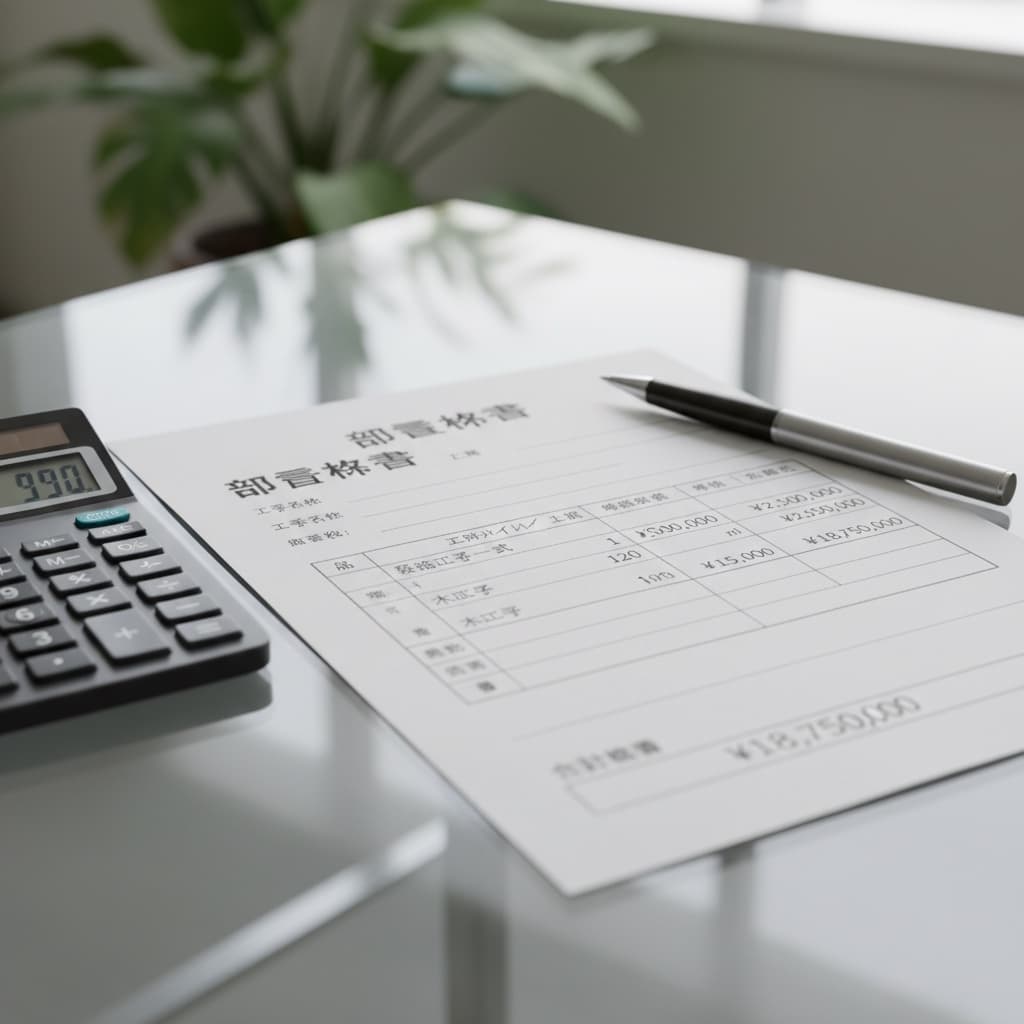 内訳付き見積提出